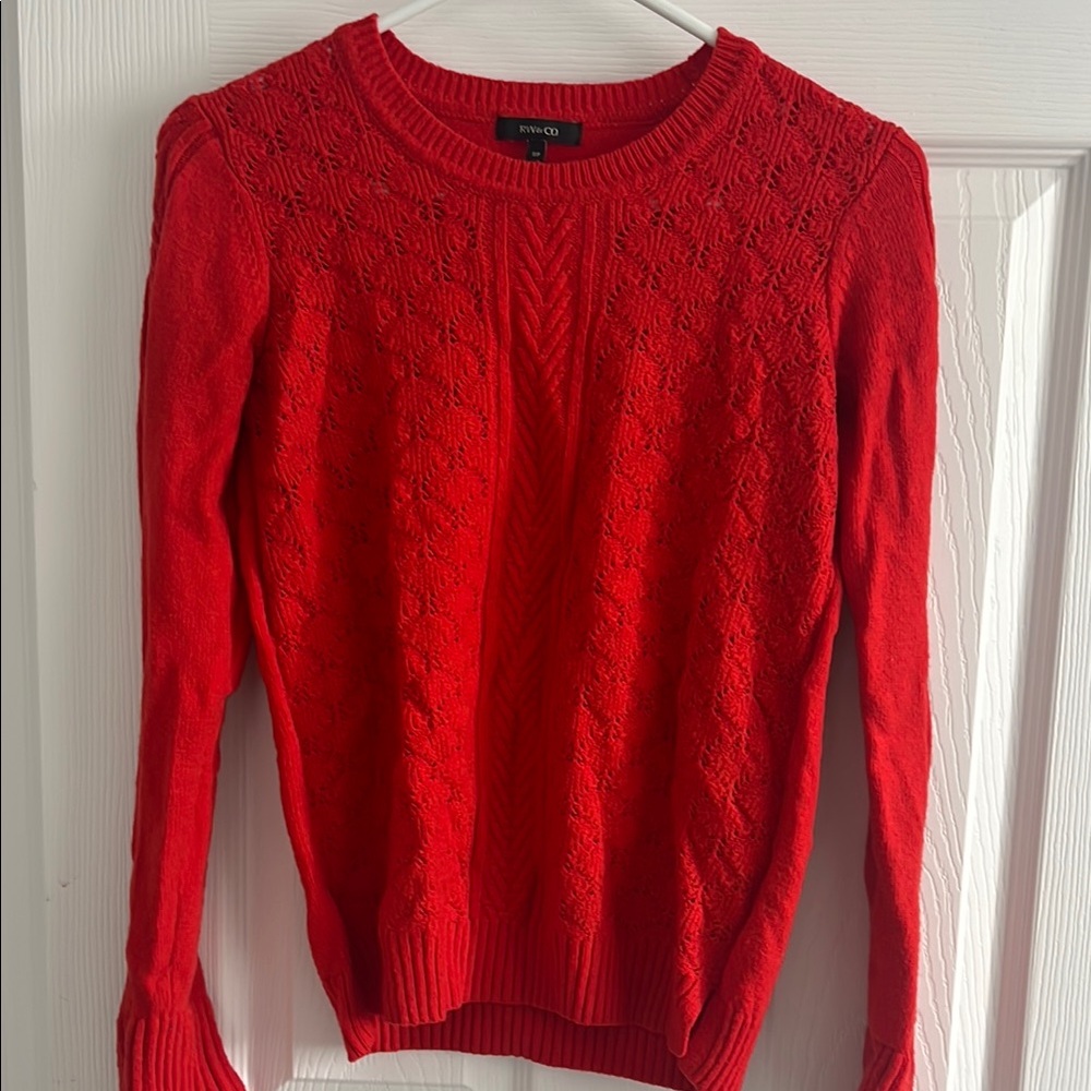 Red Sweater by RW & Co